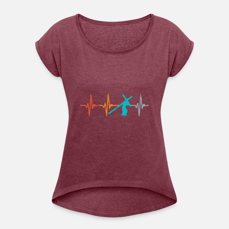 Heartbeat Christian Jesus Retro Faith Religious