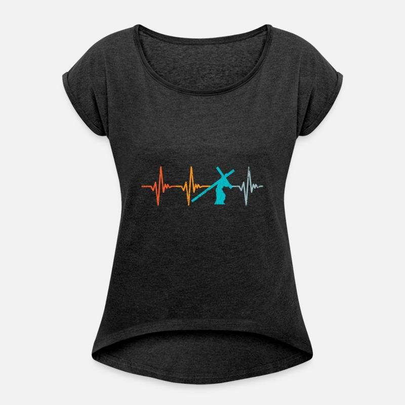 Heartbeat Christian Jesus Retro Faith Religious