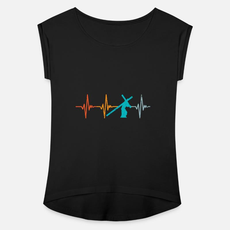 Heartbeat Christian Jesus Retro Faith Religious