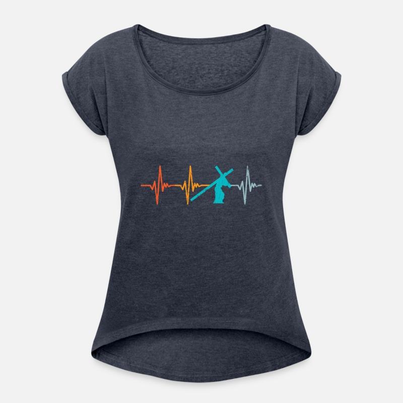 Heartbeat Christian Jesus Retro Faith Religious