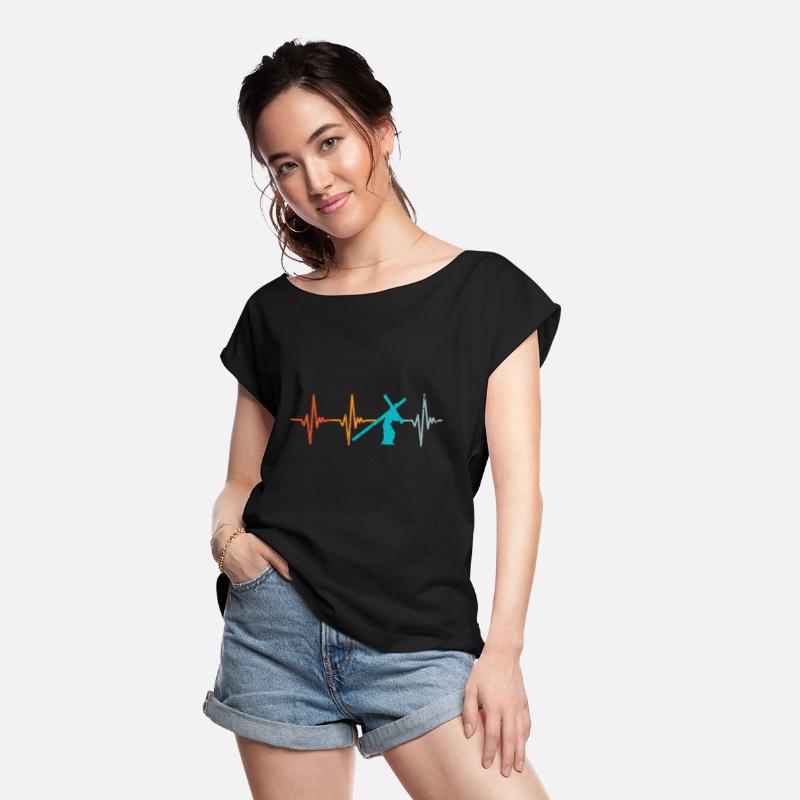 Heartbeat Christian Jesus Retro Faith Religious