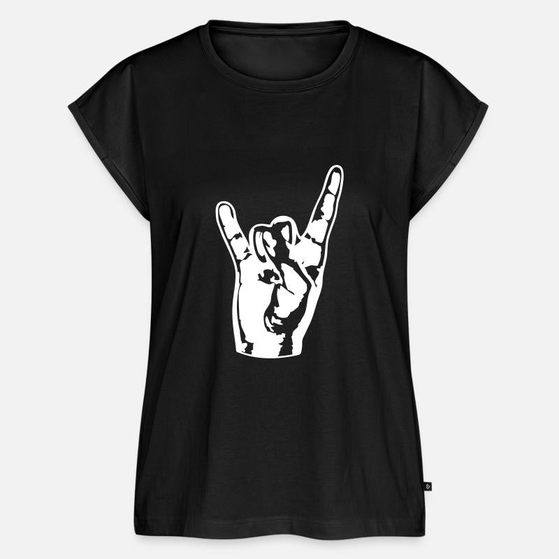 Heavy Metal Fun Hard Rock Music Horns Hand Gesture