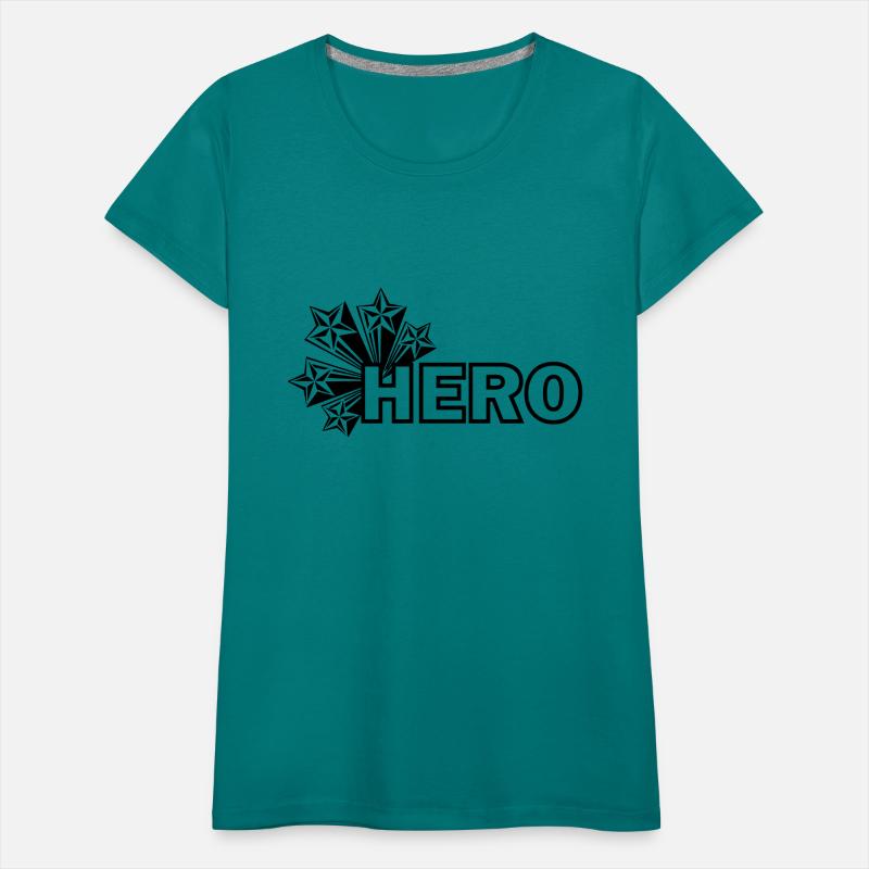 Hero with stars, text 'HERO'