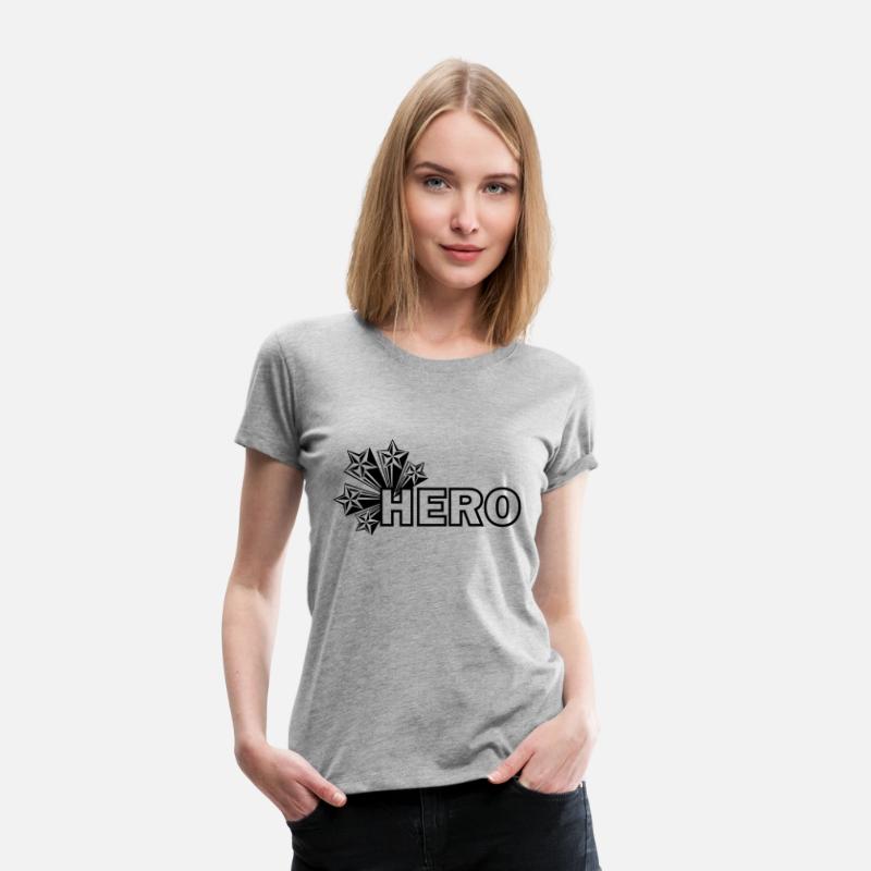 Hero with stars, text 'HERO'