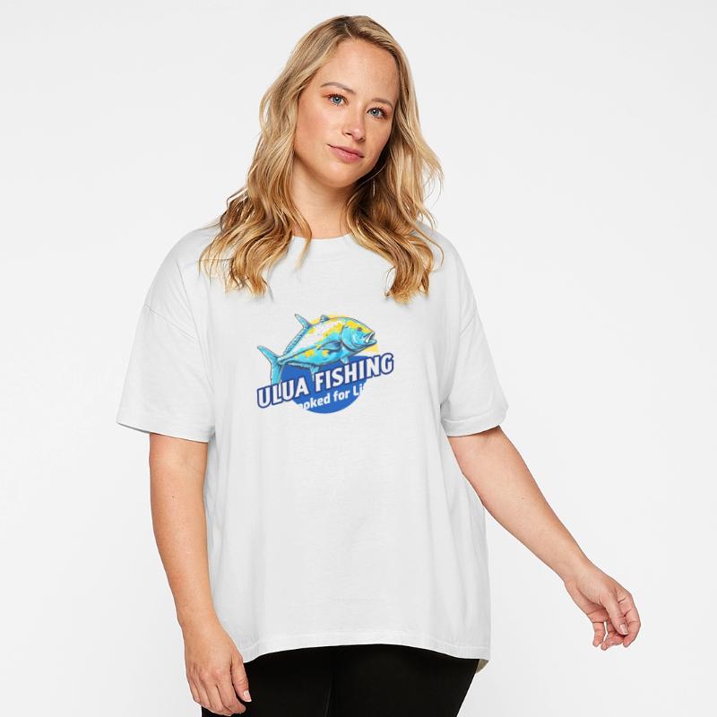 Hooked For Life, Ulua Fish Fishing Fisherman Funny