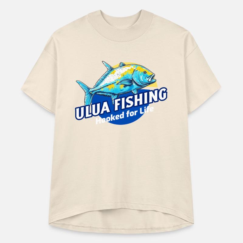 Hooked For Life, Ulua Fish Fishing Fisherman Funny
