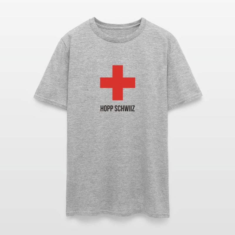 Hopp Schwiiz Swiss Cross funny tshirt
