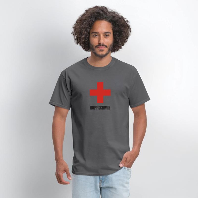 Hopp Schwiiz Swiss Cross funny tshirt