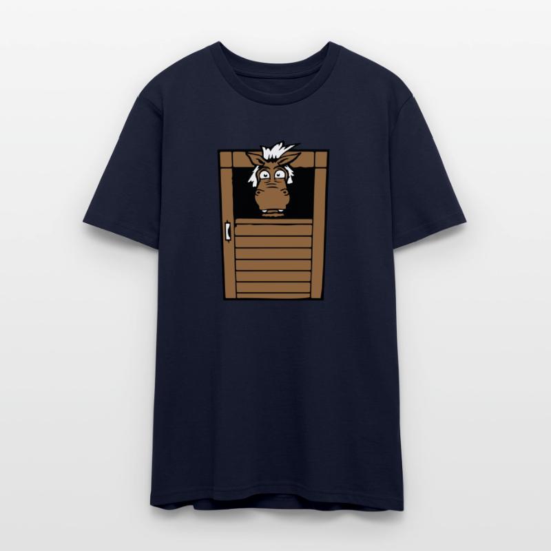 Horse Fearful Afraid Stable Door Funny Fear Comic