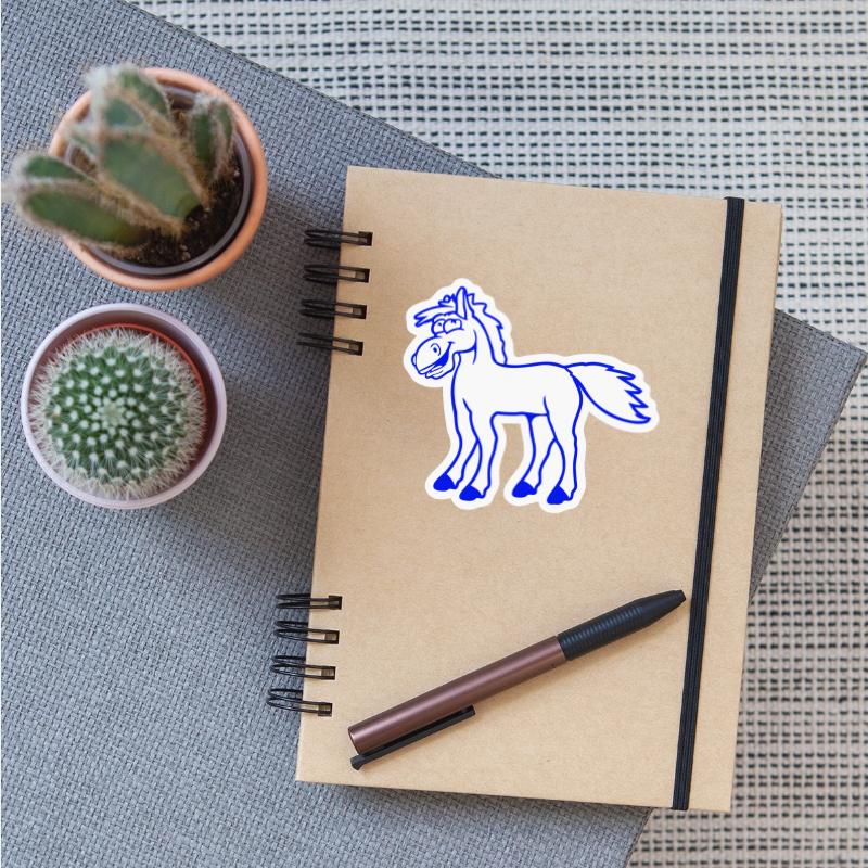 Horse Laughs Funny Witty Grimace Silly Comic Fun