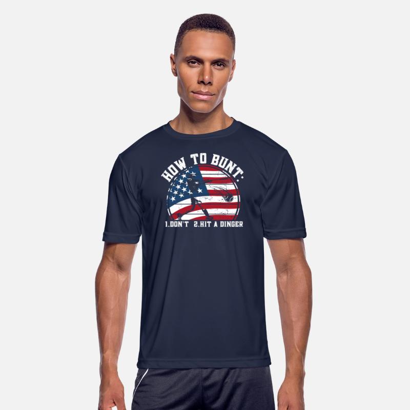 How To Bunt Don't Hit a Dinger USA flag Big Hit
