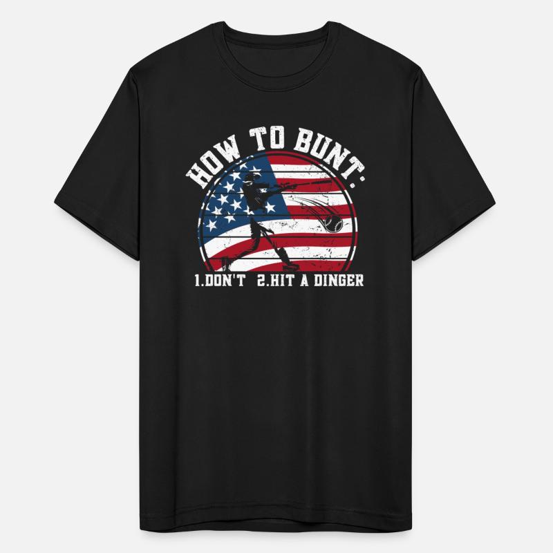 How To Bunt Don't Hit a Dinger USA flag Big Hit