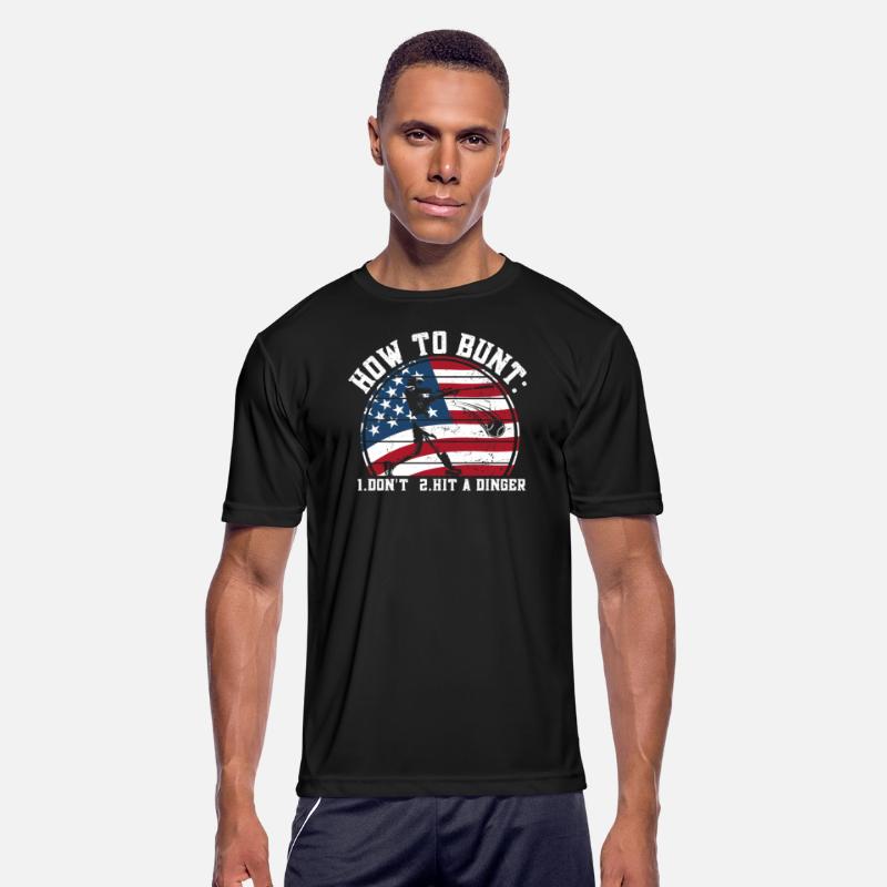 How To Bunt Don't Hit a Dinger USA flag Big Hit