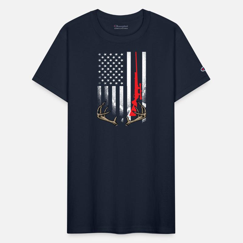 Hunter American Flag Hoodie USA Hunting Deer