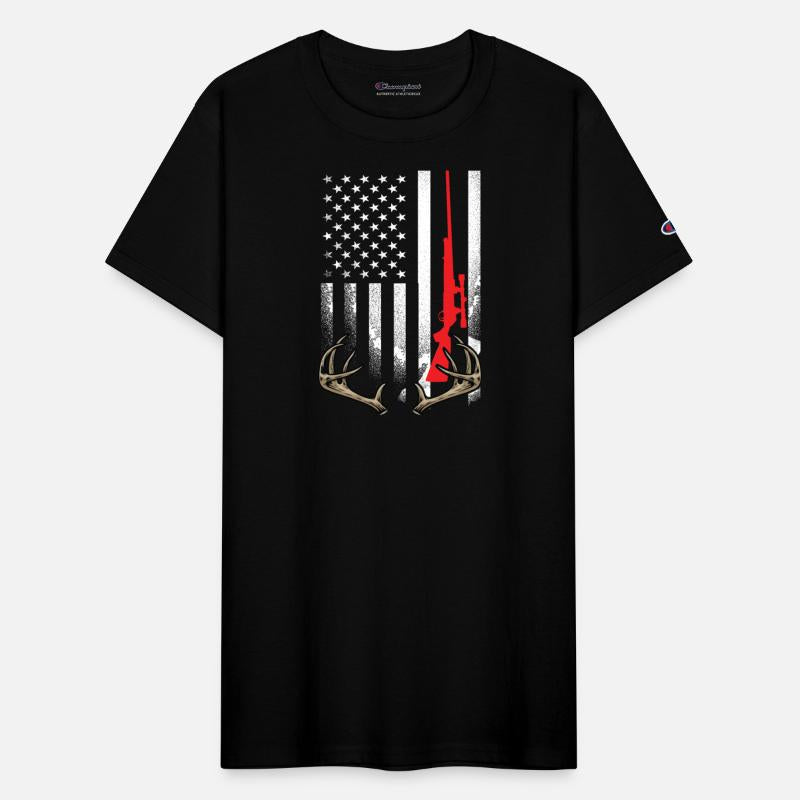 Hunter American Flag Hoodie USA Hunting Deer