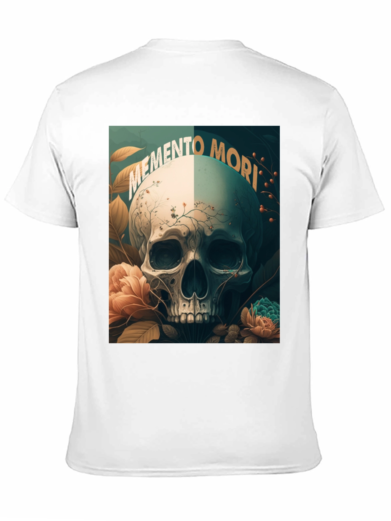 Memento Mori Skull Graphic Tee - Black
