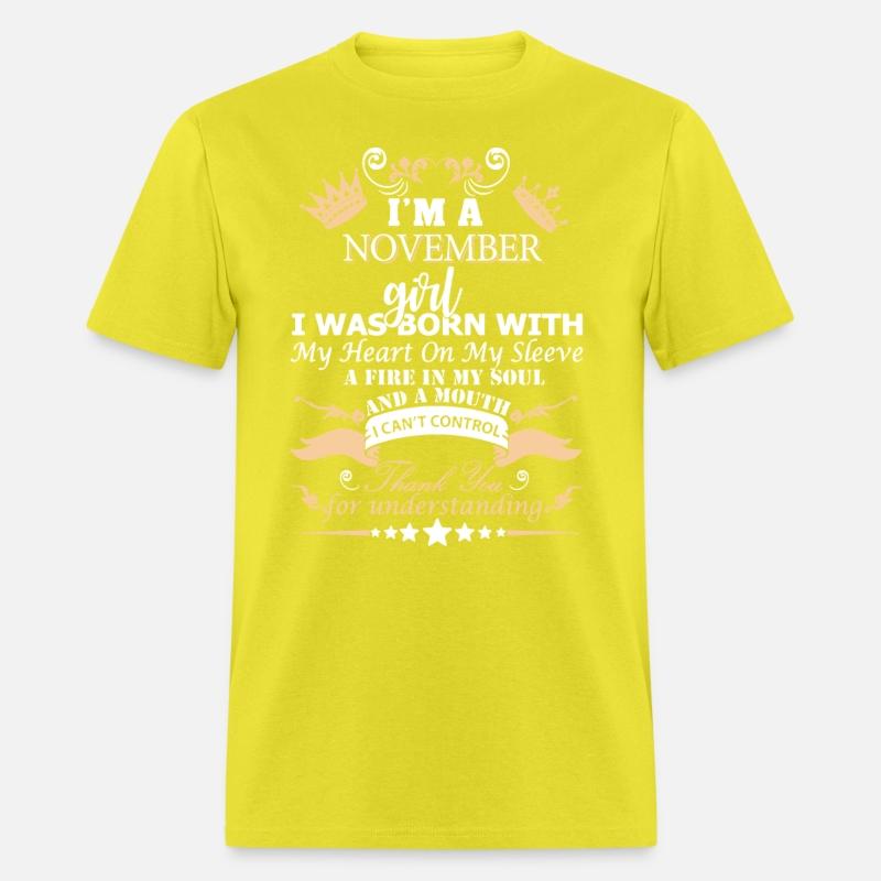 i am november girl i was born with my heart on my