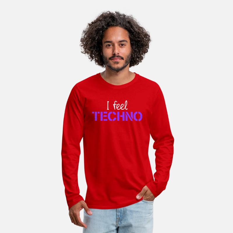 I feel Techno Music Love Letters Quote Party Logo