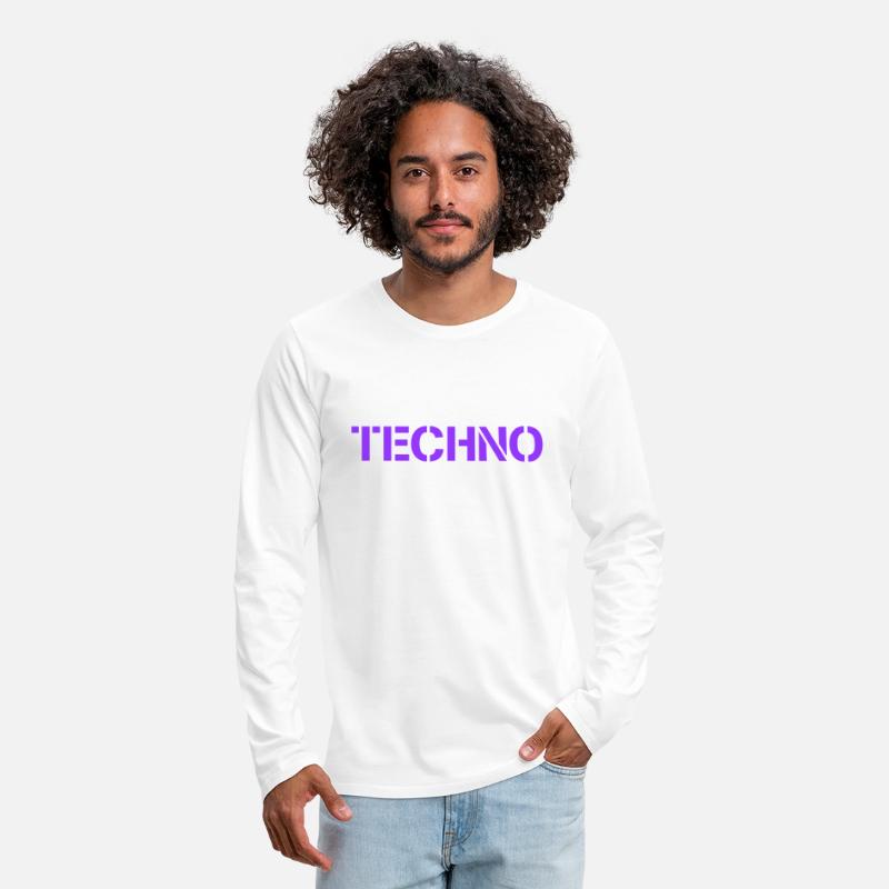 I feel Techno Music Love Letters Quote Party Logo