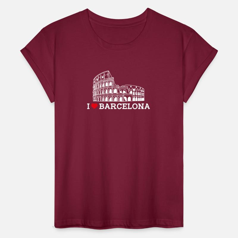 I Love Barcelona Lover Tourist Colosseum Spain Pun
