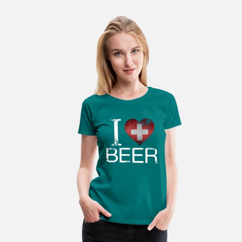 I Love Swiss Beer Switzerland Flag Oktoberfest Dri
