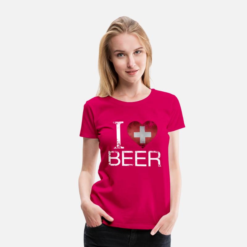 I Love Swiss Beer Switzerland Flag Oktoberfest Dri