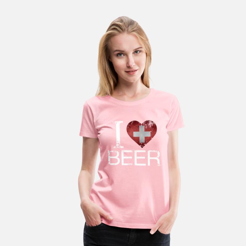 I Love Swiss Beer Switzerland Flag Oktoberfest Dri