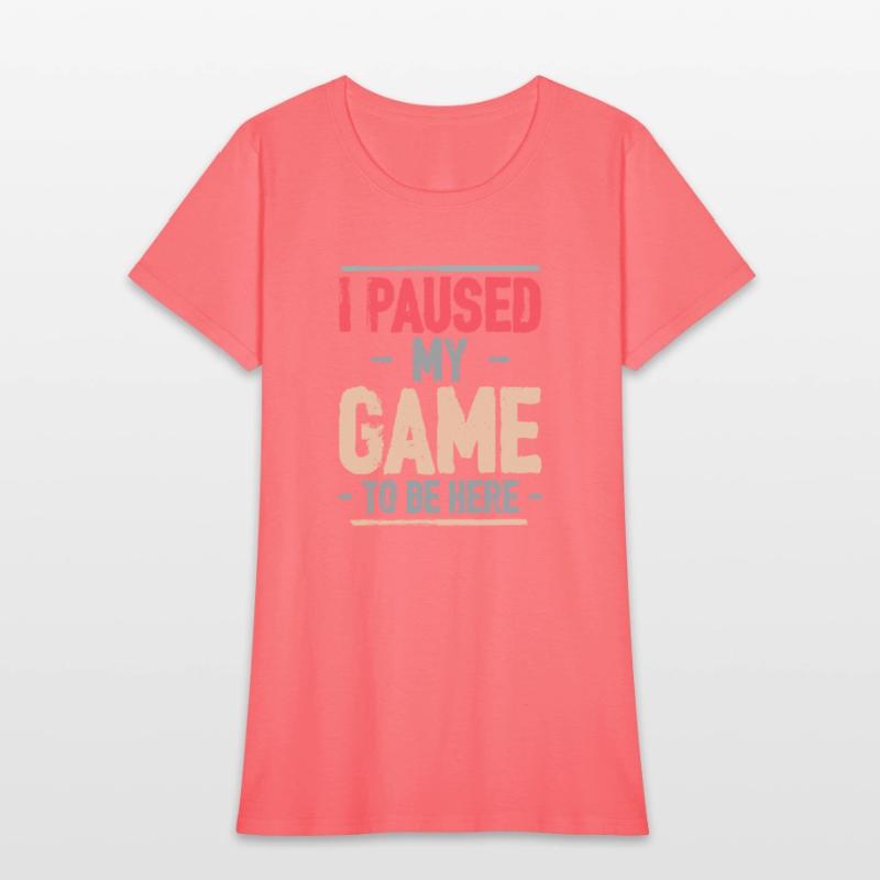 I Paused My Game to Be Here Video Gamer Mens Retro