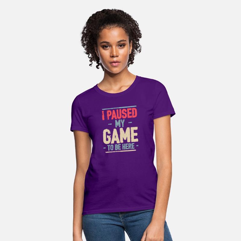 I Paused My Game to Be Here Video Gamer Mens Retro