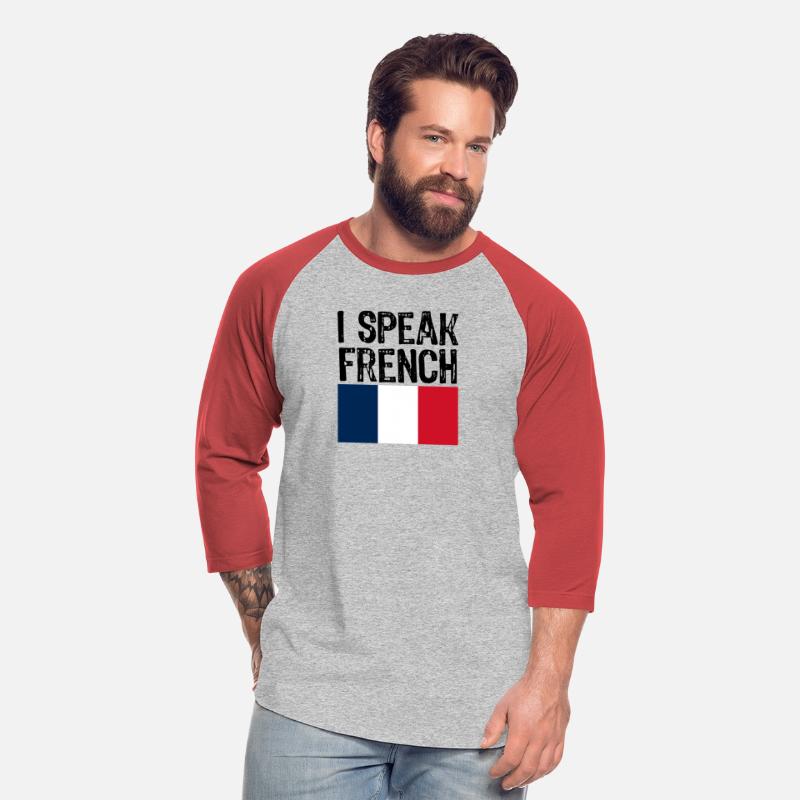 i speak French funny gift for travel France flag
