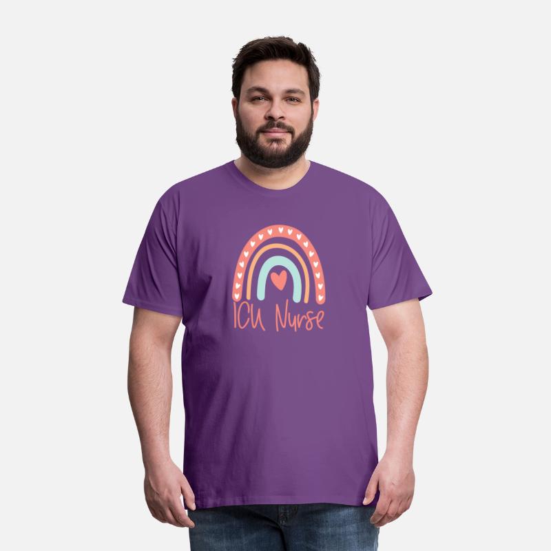 Icu Nurse Intensive Care Unit Nursing Boho Rainbow