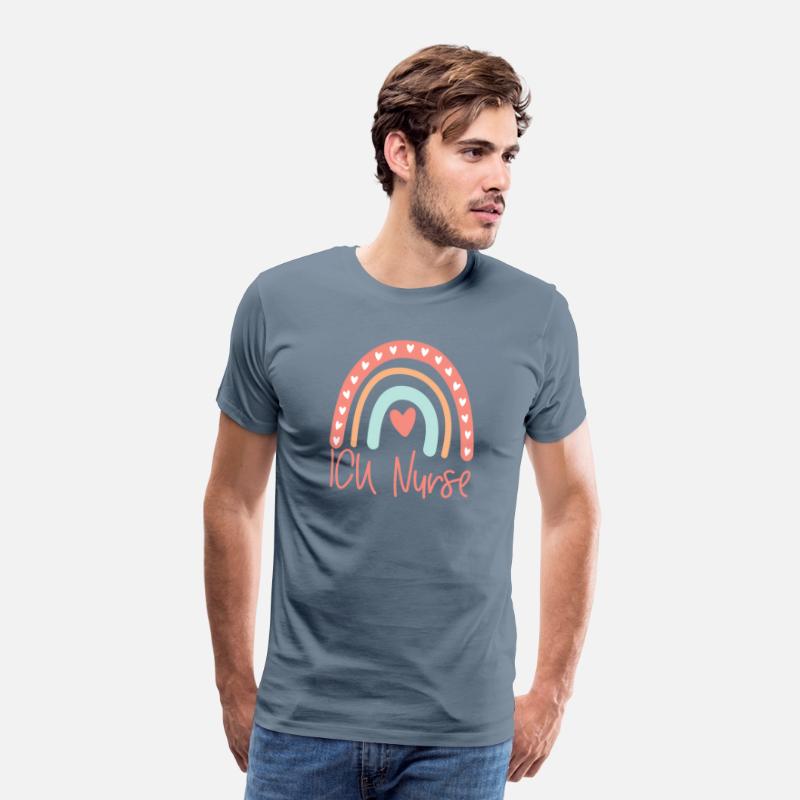 Icu Nurse Intensive Care Unit Nursing Boho Rainbow