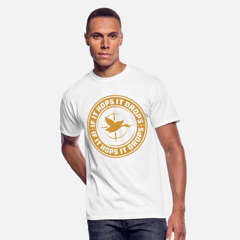 If it hops it drops cool Squirrel Hunt T-shirts