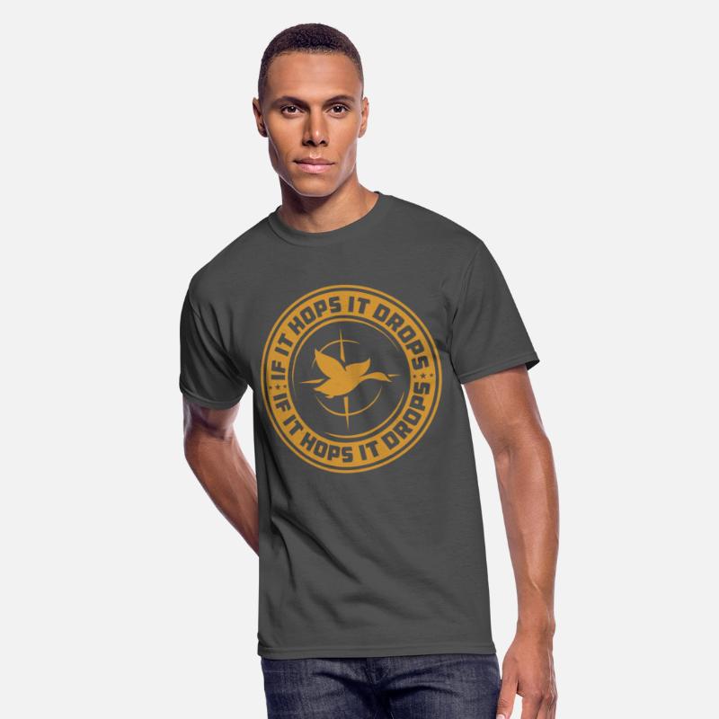 If it hops it drops cool Squirrel Hunt T-shirts