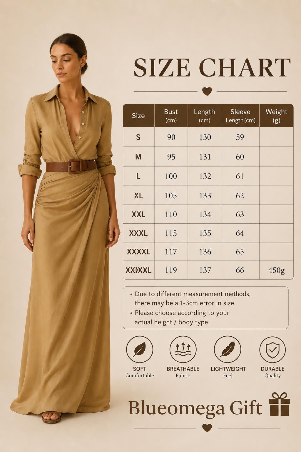 Luxury Maxi Shirt Dress for Women, Elegant Designer Style Dress, Stylish Belted Evening Dress, Timeless Feminine Dress