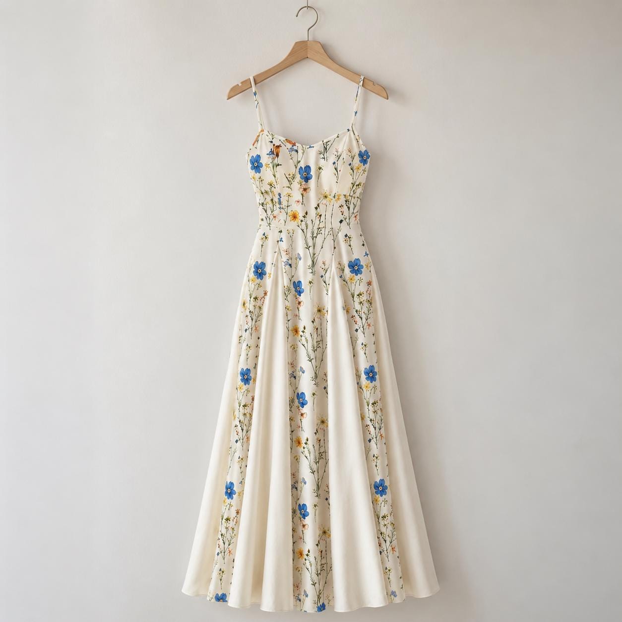 Floral Maxi Dress for Women, Elegant Summer Dress, Cottagecore Garden Dress, Flowy Wedding Guest Dress, Romantic Outfit