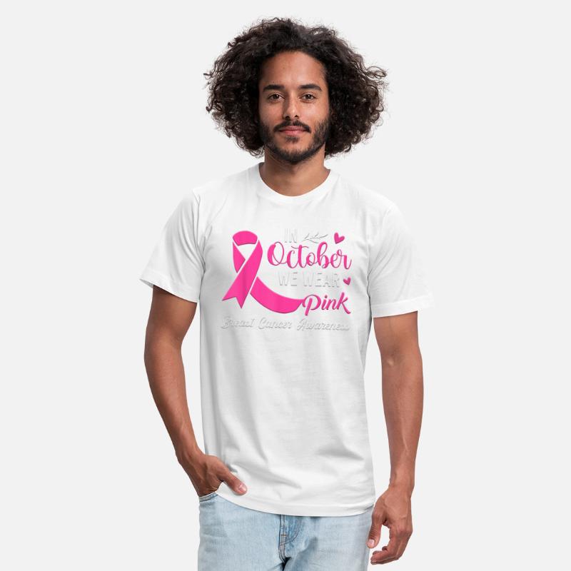 In October We Wear Pink Warrior Breast Cancer Awar