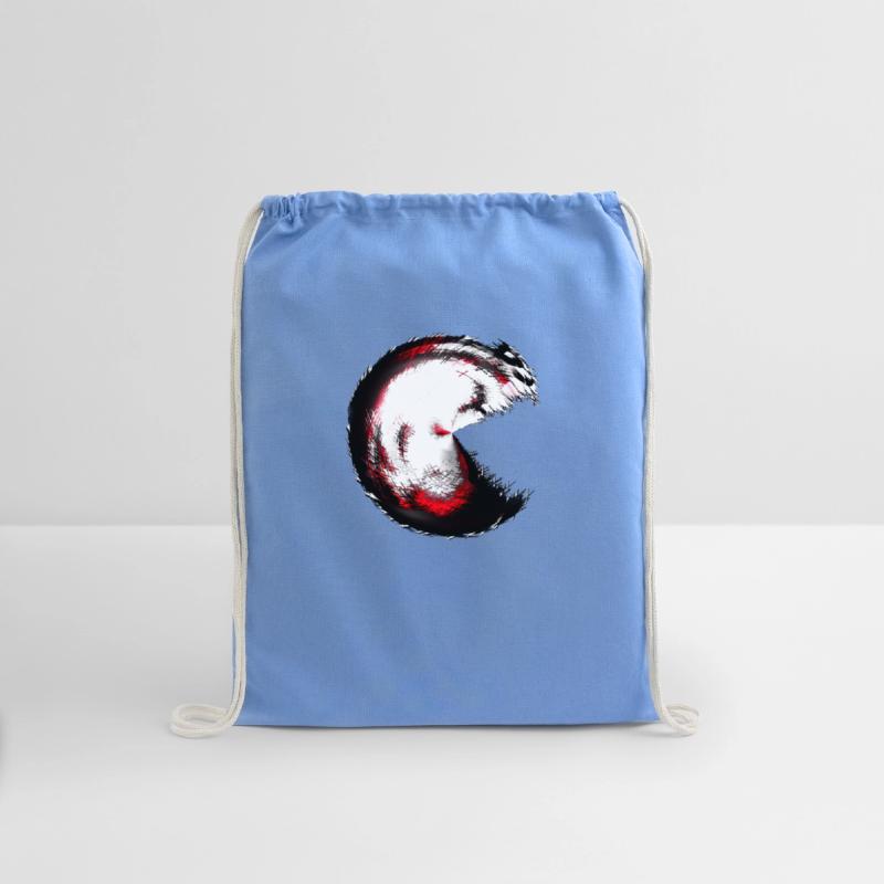 Infernal spiral Pacman-style monster