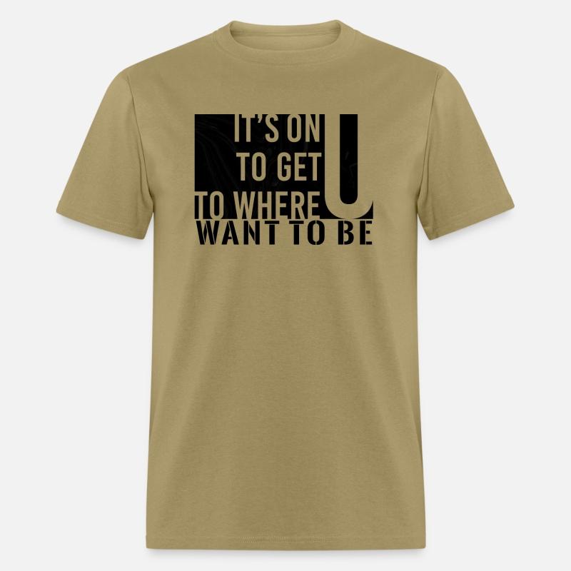It's on you to get you to where you want to be.
