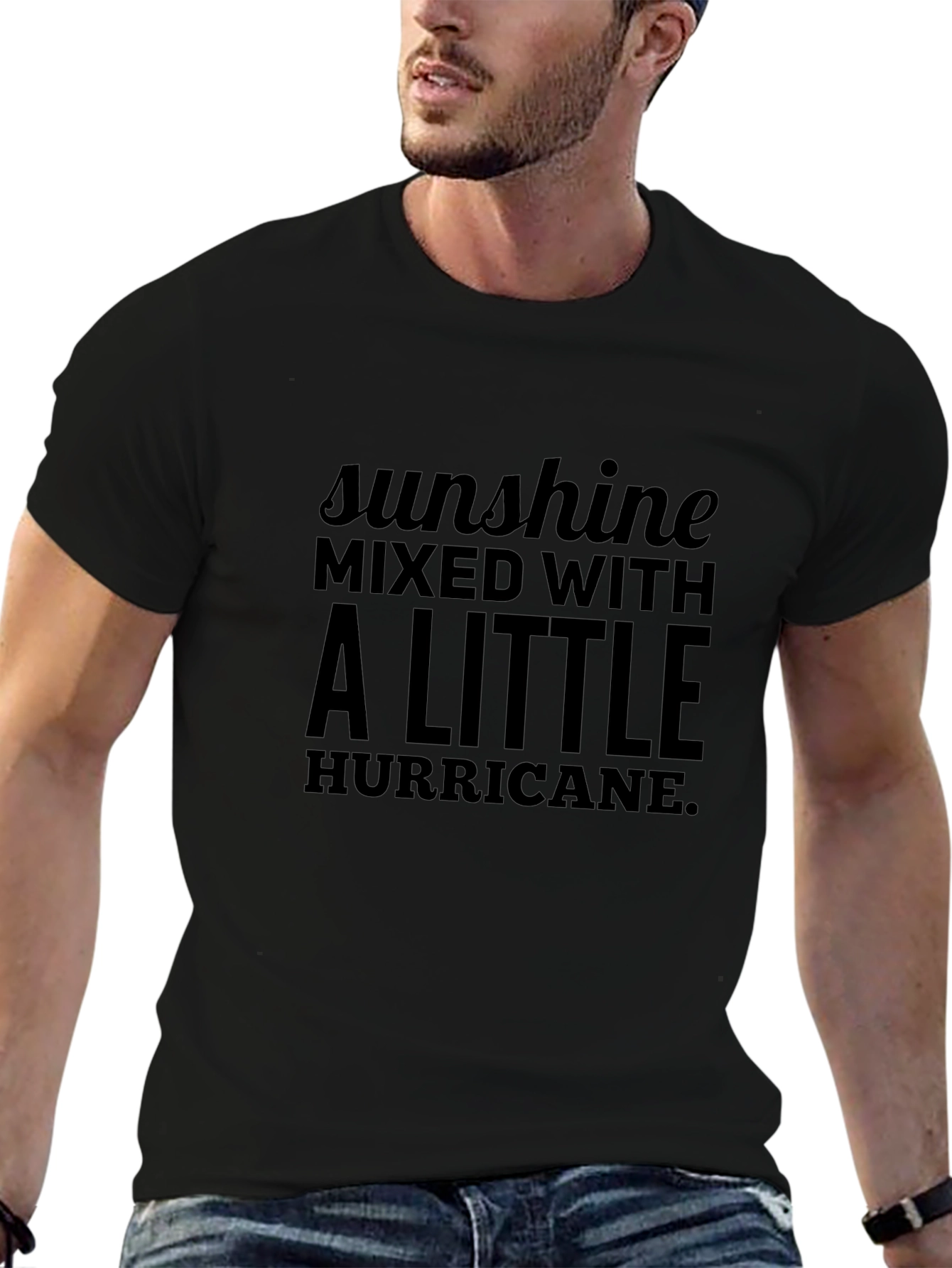 Sunshine Hurricane Black Graphic Tee