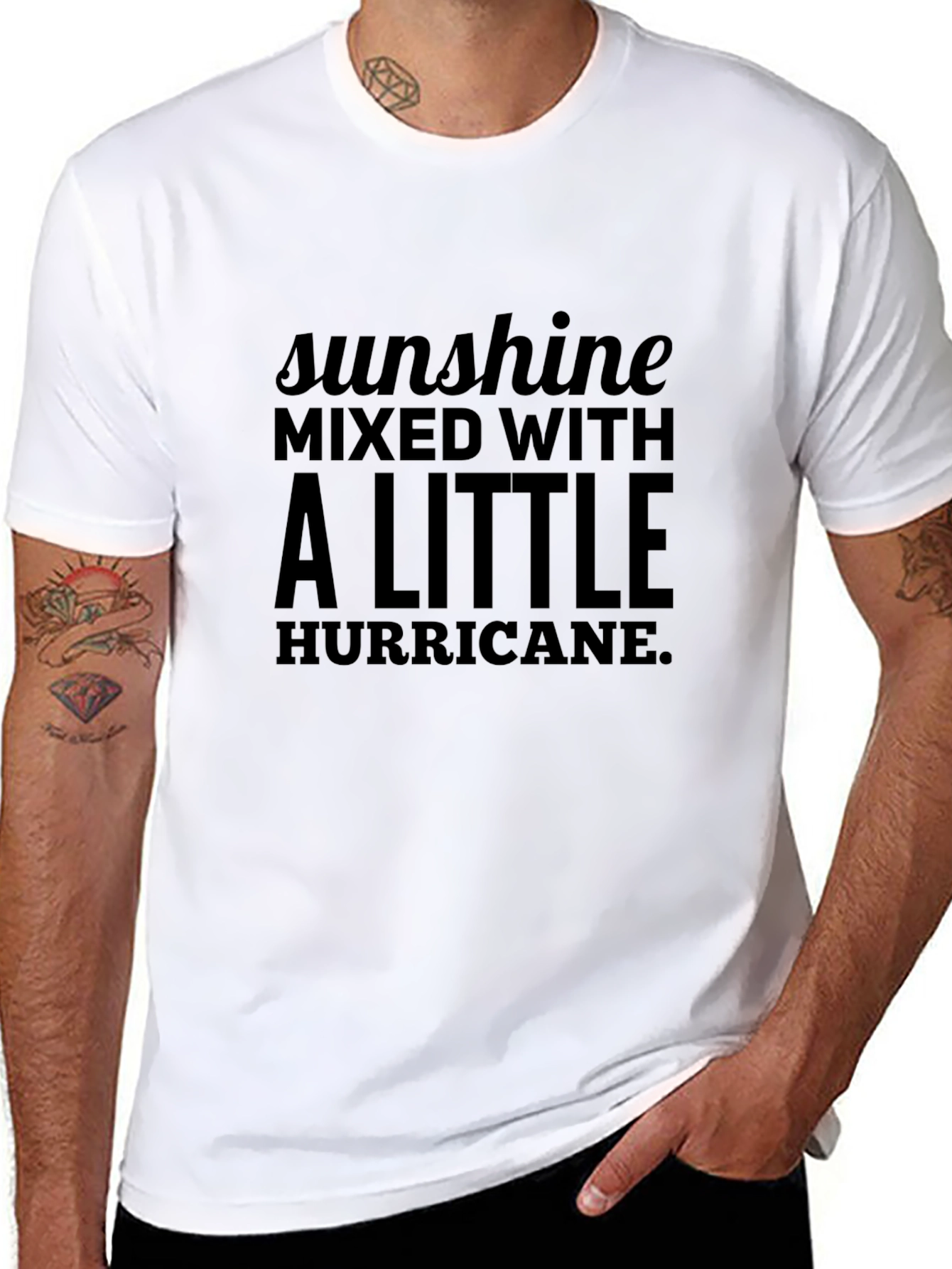 Sunshine Hurricane Black Graphic Tee