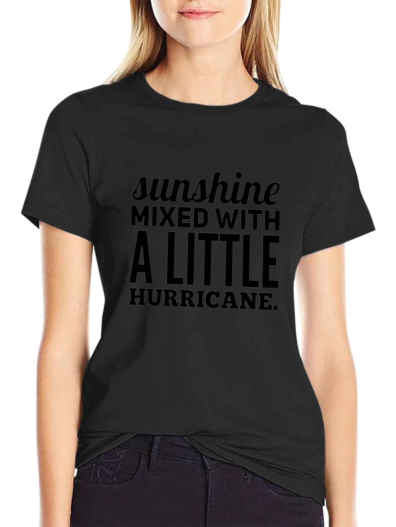 Sunshine Hurricane Black Graphic Tee