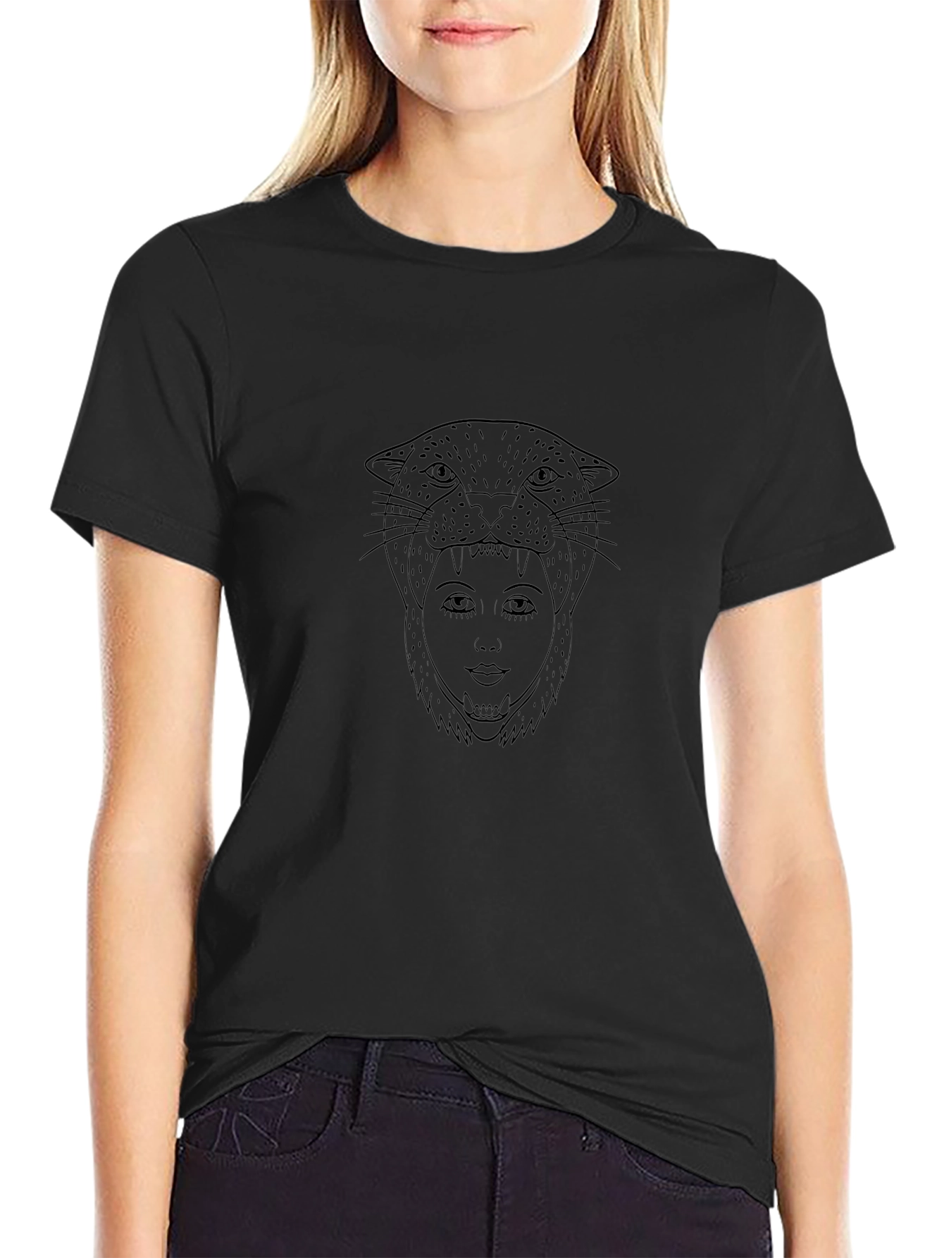 Black Panther Woman Graphic Tee