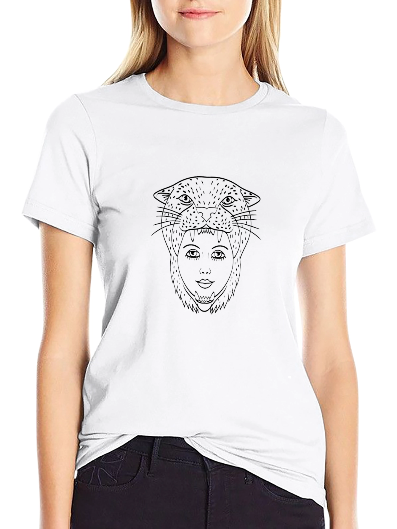 Black Panther Woman Graphic Tee