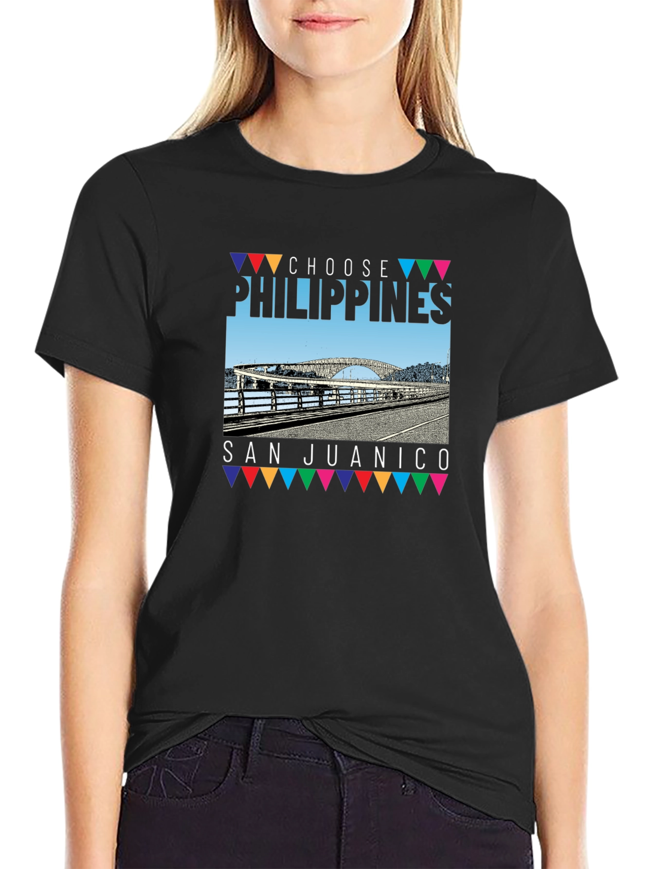 Choose Philippines San Juanico Bridge Graphic Tee