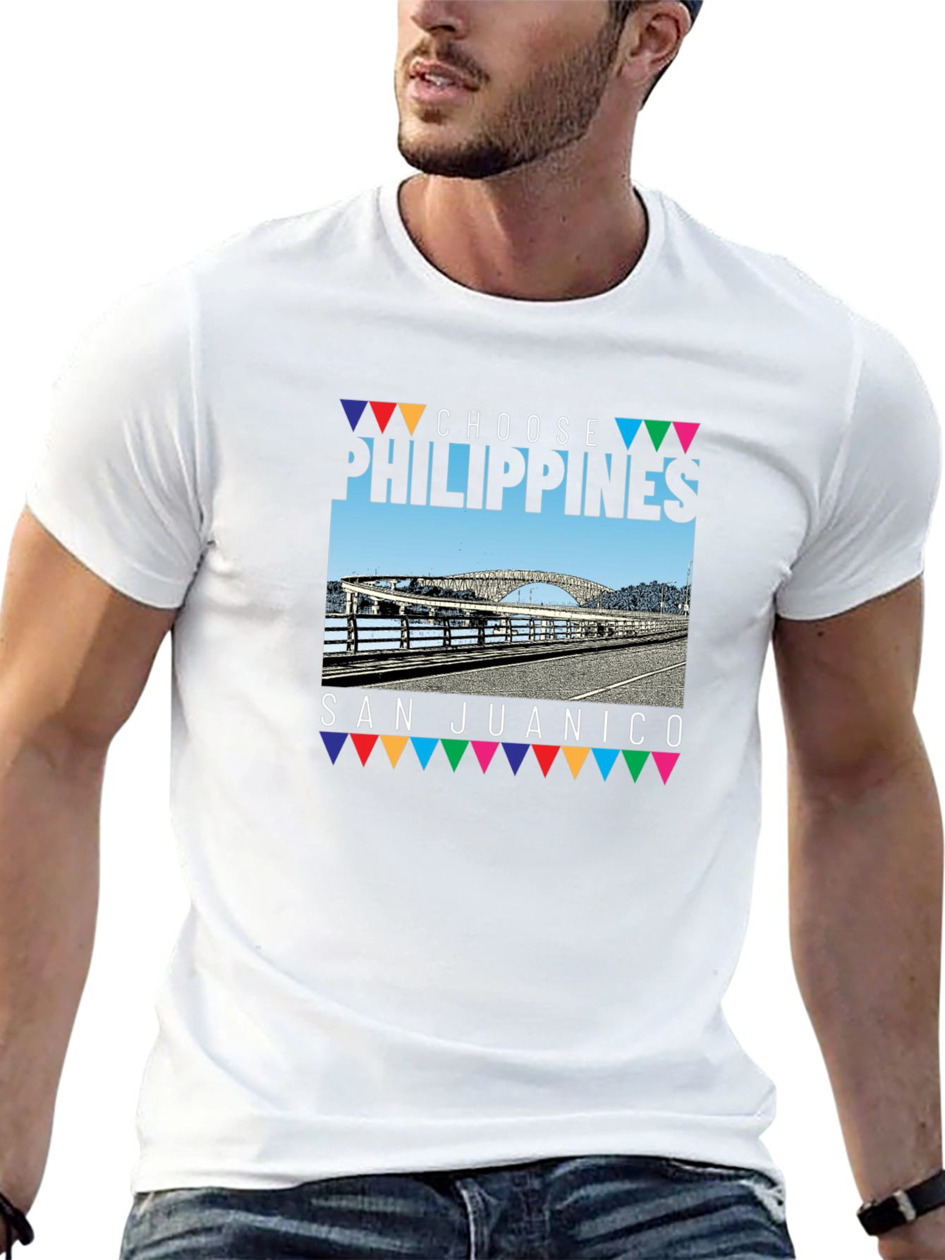 Choose Philippines San Juanico Bridge Graphic Tee
