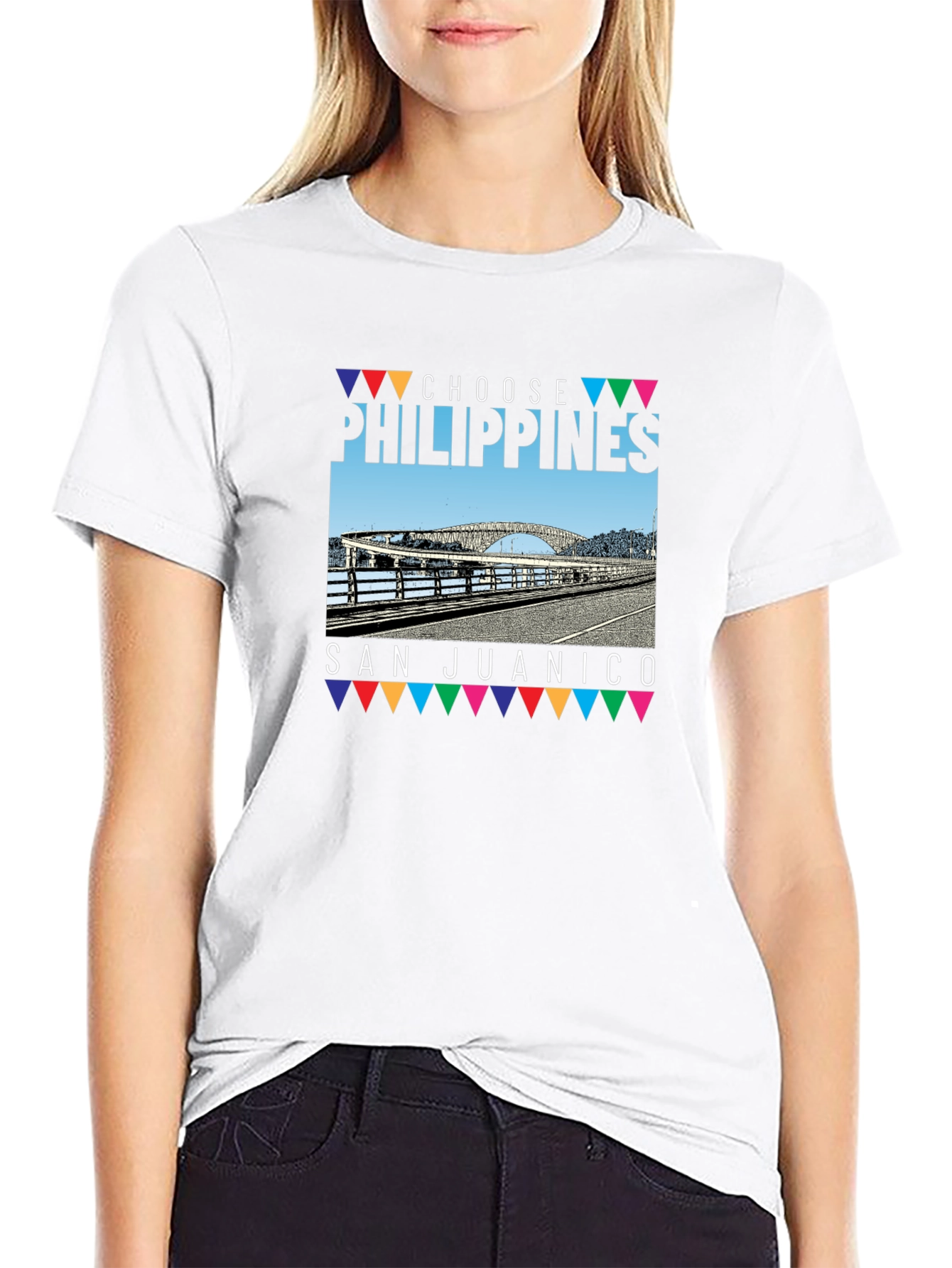 Choose Philippines San Juanico Bridge Graphic Tee