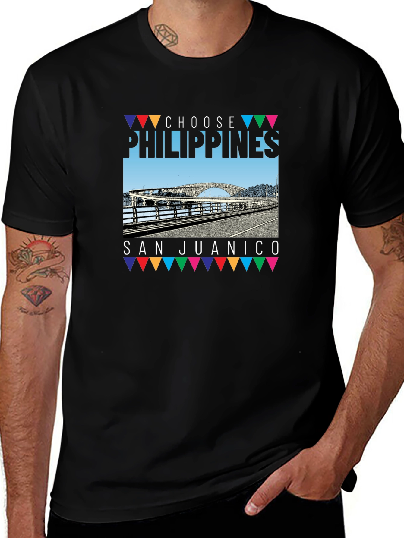 Choose Philippines San Juanico Bridge Graphic Tee