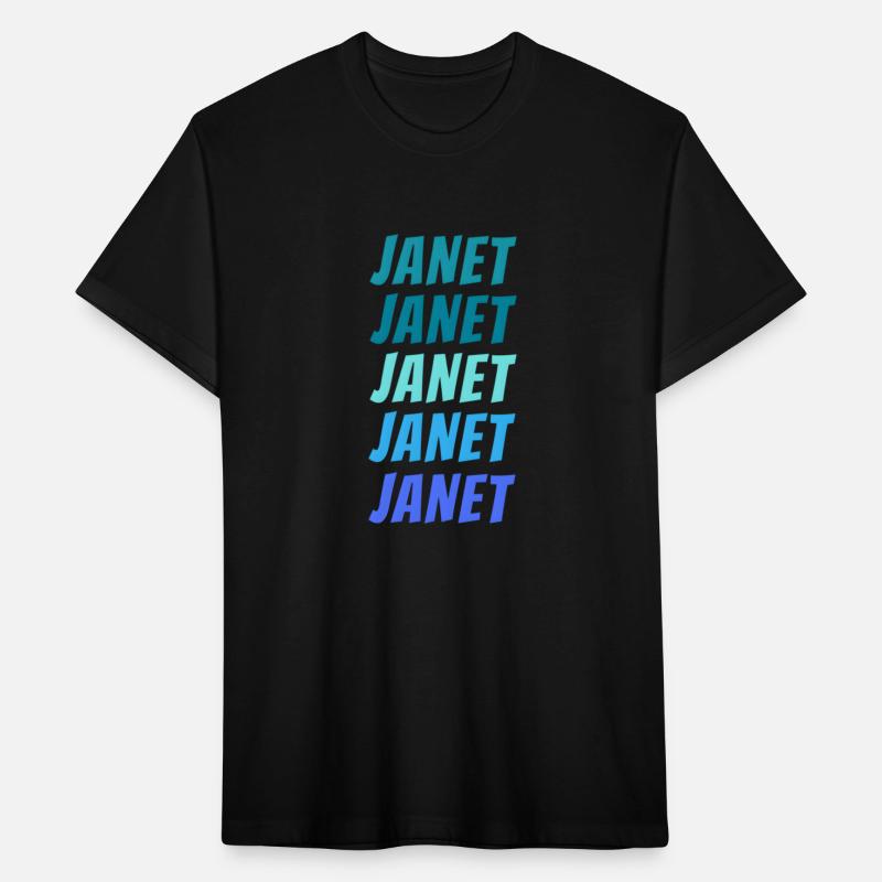 Janet First Name Style Wordmark Pattern