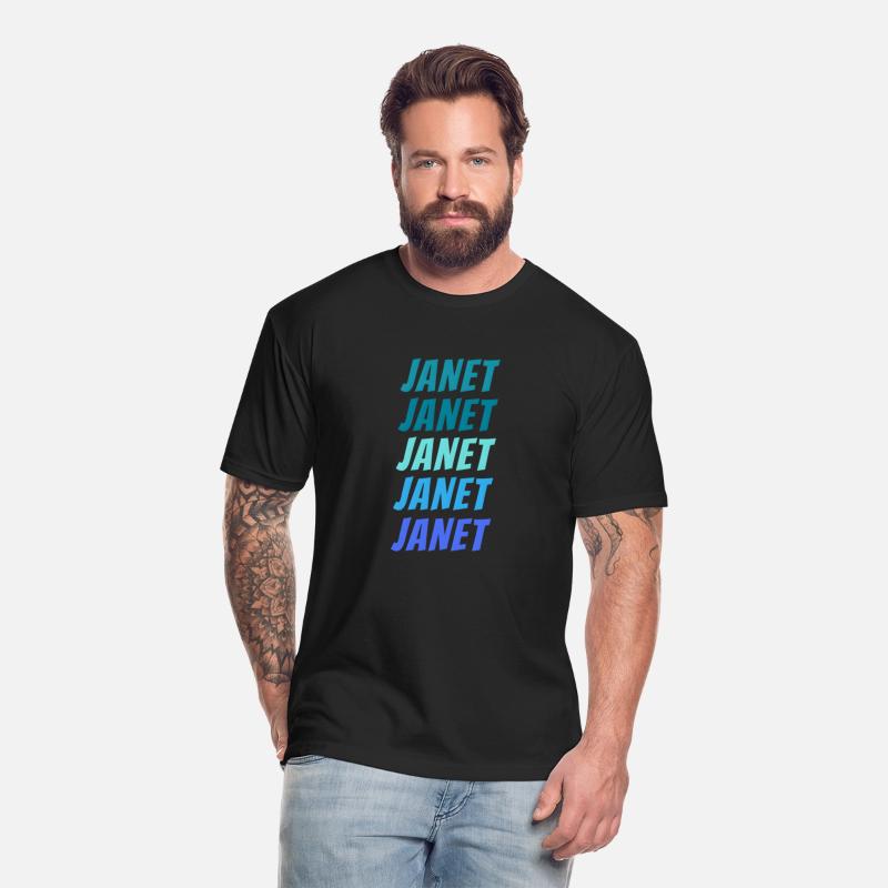 Janet First Name Style Wordmark Pattern